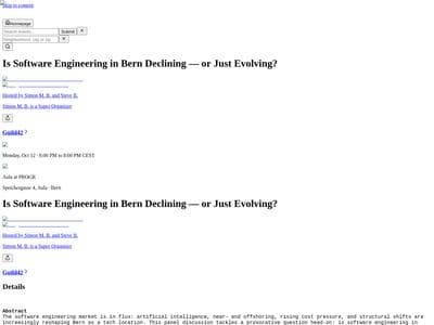Is Software Engineering in Bern Dying or Just Evolving