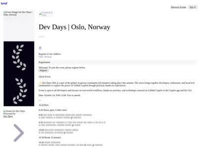 Gthub Dev Days Oslo