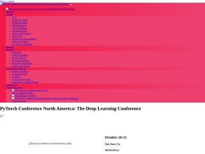 PyTorch Conference North America