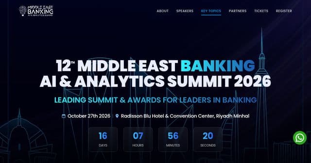 12th Middle East Banking AI & Analytics Summit