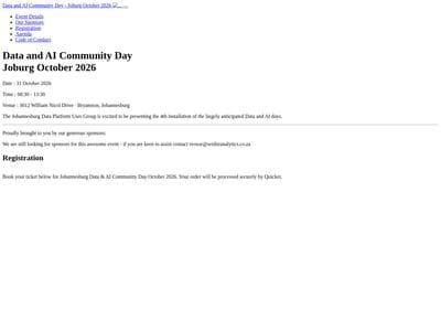 Data and AI Community Day