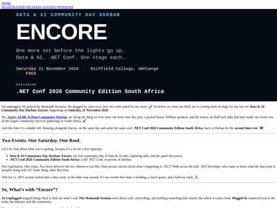 Data & AI Community Day Durban Encore