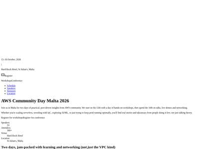 Malta AWS Community day