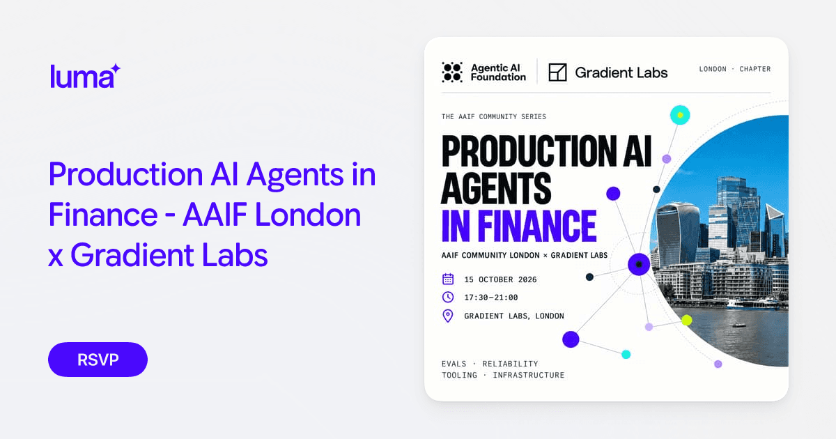 Production AI Agents in Finance - AAIF London x Gradient Labs